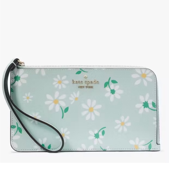 Kate Spade Lucy Day Tripper Medium L-Zip Wristlet - Picture 1 of 9